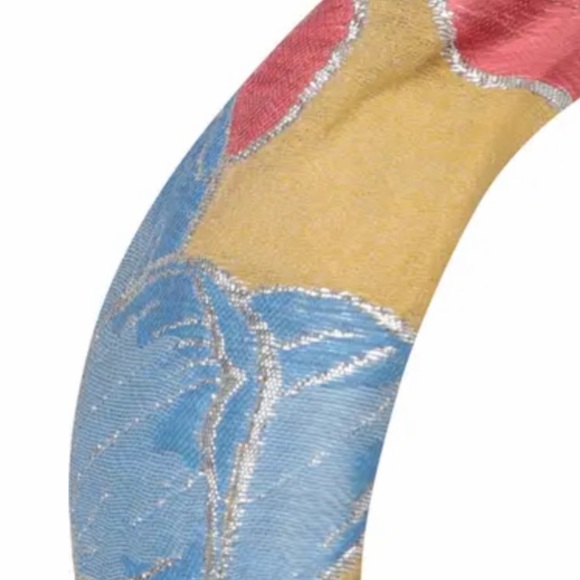 Autumn Adeigbo Yellow Brokade Knotted Headband - Picture 4 of 14